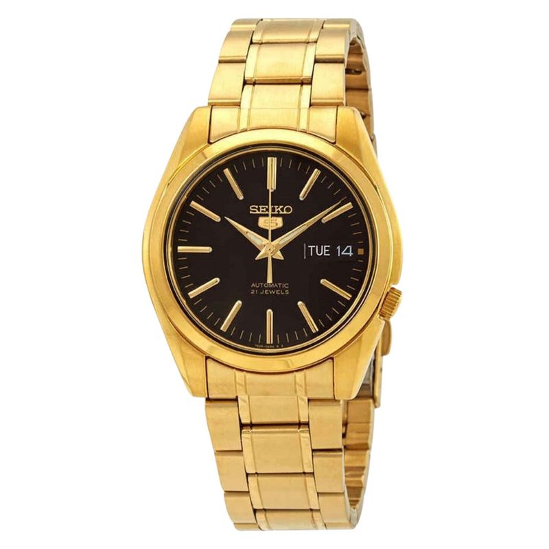 Seiko Men's Classic Gold Dial Watch - Snkl50k1